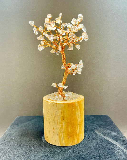 Arbre de vie bonsaï Cristal de Roche - AV-32 - Creations Natural Stone