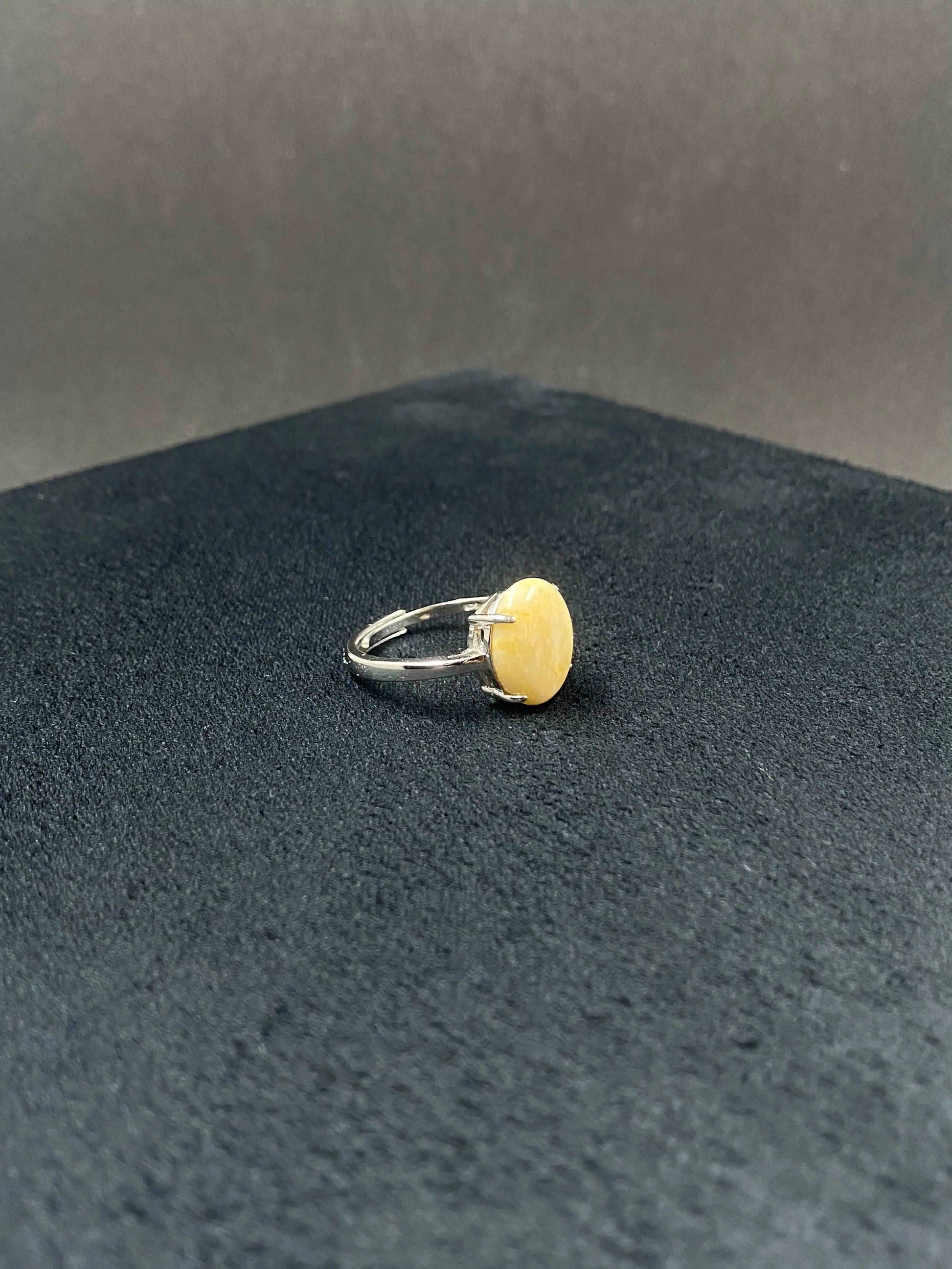 Bague pierre citrine en argent - BA-42 - Creations Natural Stone