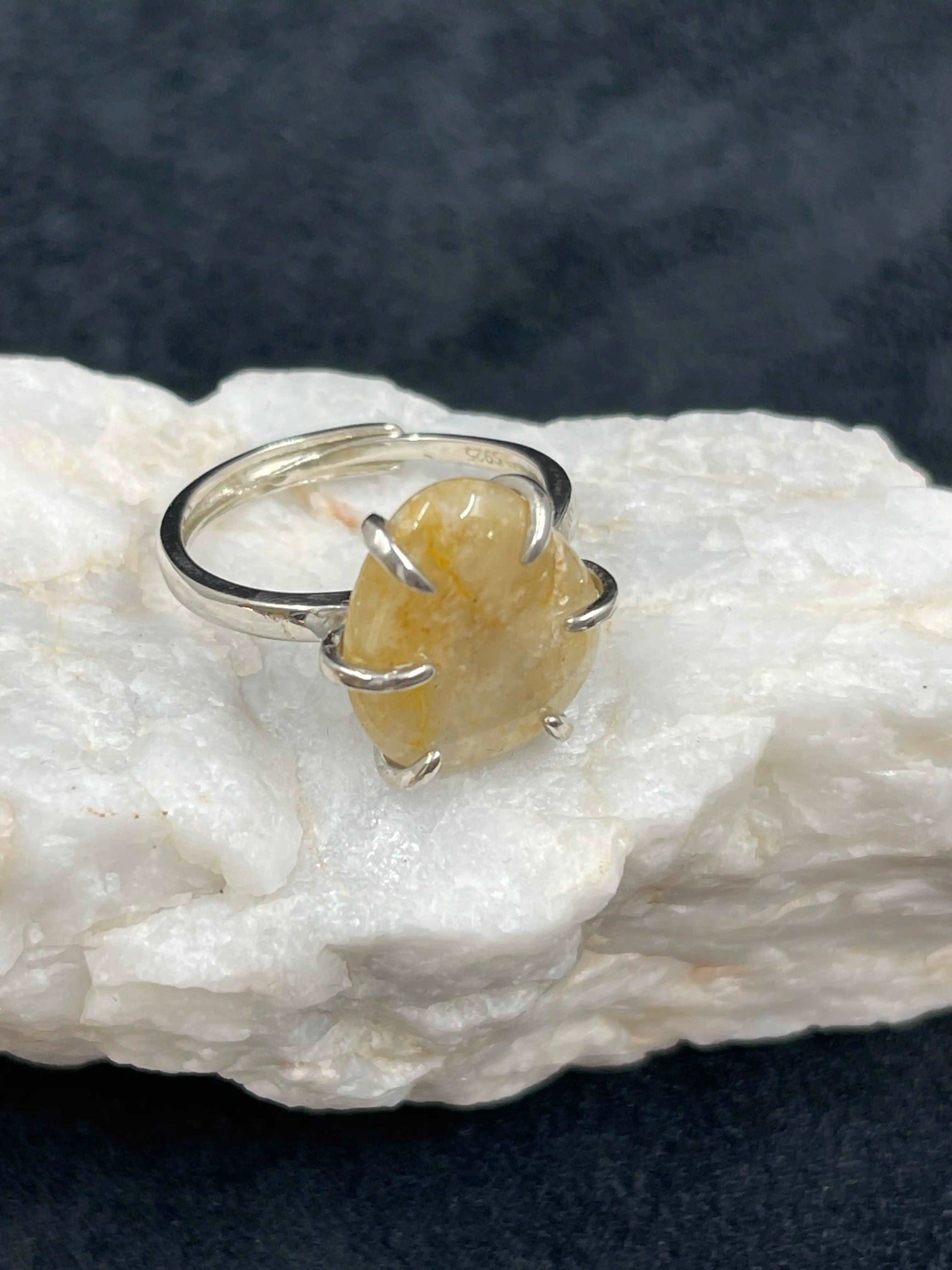 Bague Citrine - BA-48 - Creations Natural Stone