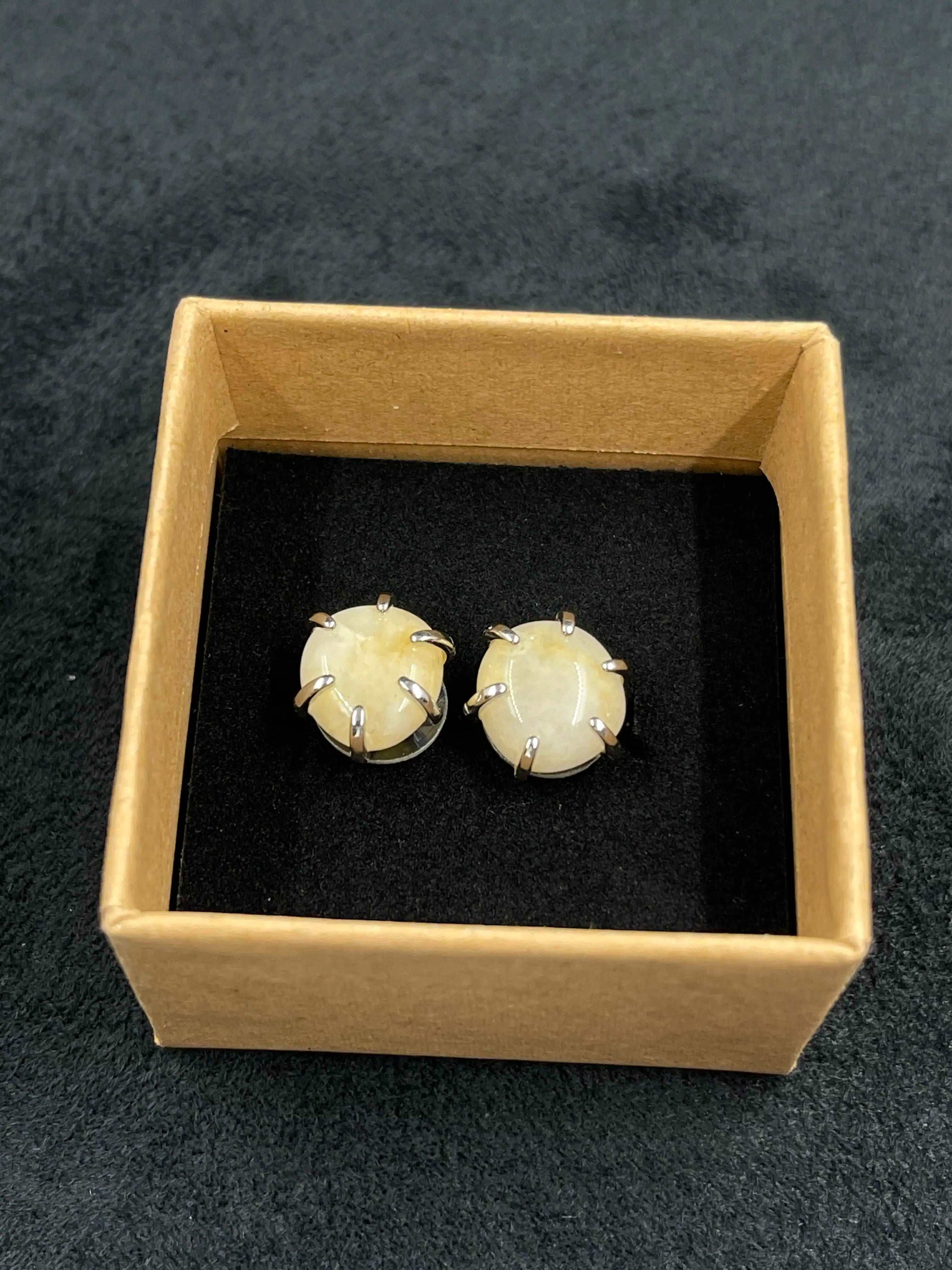 Boucles d'oreilles pierre Citrine - BO-66 - Creations Natural Stone