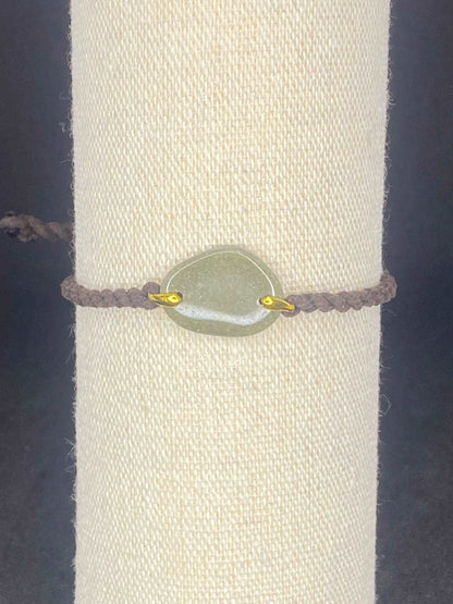 Bracelet brun pierre pyrite - BR-52 - Creations Natural Stone