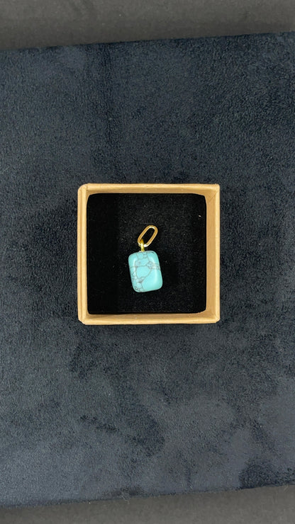 Pendentif pierre turquoise - PE-03 - Creations Natural Stone