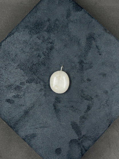 Pendentif pierre quartz laiteux - PE-06 - Creations Natural Stone