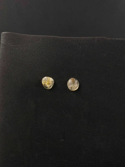 Boucles d’oreilles Quartz Rutile - BO-44 - Creations Natural Stone