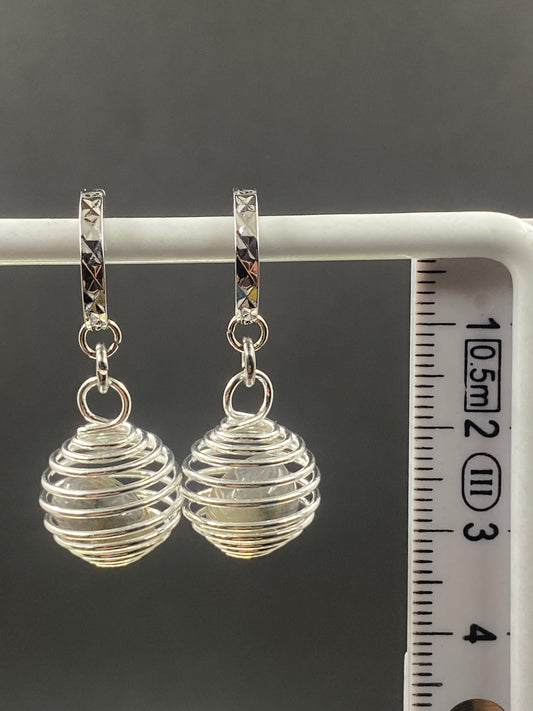 Boucles d’oreilles Quartz fumée - Creations Natural Stone