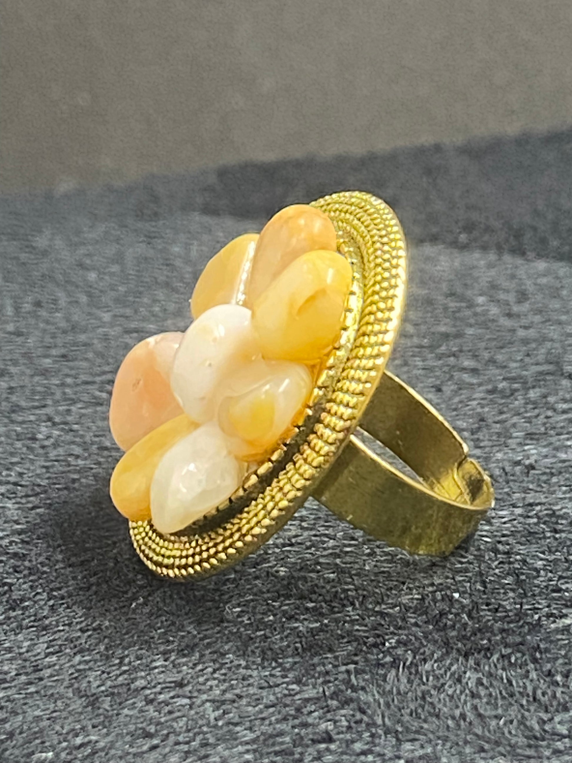 Bague Citrine - BA-25 - Creations Natural Stone