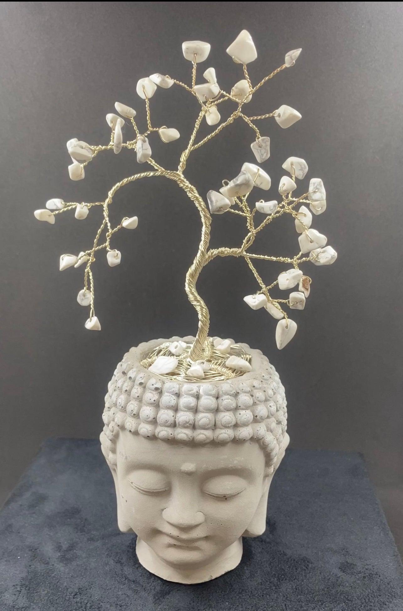 Arbre de vie Howlite blanche - Creations Natural Stone